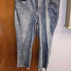 Wit & Wisdom size 16 raw hem skinny crop